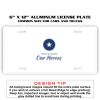 6 X 12 Full Size Aluminum License Plate for Cars and Trucks  Thumbnail