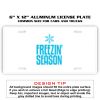 6 X 12 Full Size Aluminum License Plate for Cars and Trucks  Thumbnail
