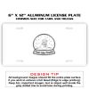 6 X 12 Full Size Aluminum License Plate for Cars and Trucks  Thumbnail