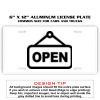 6 X 12 Full Size Aluminum License Plate for Cars and Trucks  Thumbnail