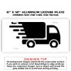 6 X 12 Full Size Aluminum License Plate for Cars and Trucks  Thumbnail