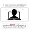 6 X 12 Full Size Aluminum License Plate for Cars and Trucks  Thumbnail