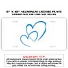6 X 12 Full Size Aluminum License Plate for Cars and Trucks  Thumbnail