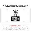 6 X 12 Full Size Aluminum License Plate for Cars and Trucks  Thumbnail