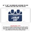 6 X 12 Full Size Aluminum License Plate for Cars and Trucks  Thumbnail