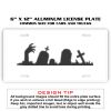 6 X 12 Full Size Aluminum License Plate for Cars and Trucks  Thumbnail