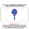 6 X 12 Full Size Aluminum License Plate for Cars and Trucks  Thumbnail