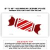 6 X 12 Full Size Aluminum License Plate for Cars and Trucks  Thumbnail