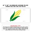 6 X 12 Full Size Aluminum License Plate for Cars and Trucks  Thumbnail