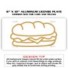 6 X 12 Full Size Aluminum License Plate for Cars and Trucks  Thumbnail