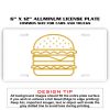6 X 12 Full Size Aluminum License Plate for Cars and Trucks  Thumbnail