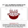 6 X 12 Full Size Aluminum License Plate for Cars and Trucks  Thumbnail