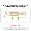 6 X 12 Full Size Aluminum License Plate for Cars and Trucks  Thumbnail