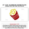 6 X 12 Full Size Aluminum License Plate for Cars and Trucks  Thumbnail