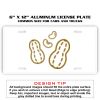 6 X 12 Full Size Aluminum License Plate for Cars and Trucks  Thumbnail