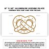 6 X 12 Full Size Aluminum License Plate for Cars and Trucks  Thumbnail