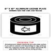 6 X 12 Full Size Aluminum License Plate for Cars and Trucks  Thumbnail