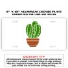 6 X 12 Full Size Aluminum License Plate for Cars and Trucks  Thumbnail