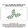 6 X 12 Full Size Aluminum License Plate for Cars and Trucks  Thumbnail