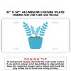 6 X 12 Full Size Aluminum License Plate for Cars and Trucks  Thumbnail