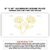 6 X 12 Full Size Aluminum License Plate for Cars and Trucks  Thumbnail