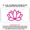 6 X 12 Full Size Aluminum License Plate for Cars and Trucks  Thumbnail