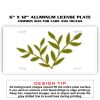 6 X 12 Full Size Aluminum License Plate for Cars and Trucks  Thumbnail