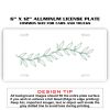 6 X 12 Full Size Aluminum License Plate for Cars and Trucks  Thumbnail
