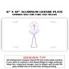 6 X 12 Full Size Aluminum License Plate for Cars and Trucks  Thumbnail