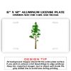 6 X 12 Full Size Aluminum License Plate for Cars and Trucks  Thumbnail
