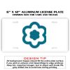 6 X 12 Full Size Aluminum License Plate for Cars and Trucks  Thumbnail
