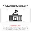 6 X 12 Full Size Aluminum License Plate for Cars and Trucks  Thumbnail