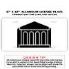 6 X 12 Full Size Aluminum License Plate for Cars and Trucks  Thumbnail