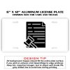 6 X 12 Full Size Aluminum License Plate for Cars and Trucks  Thumbnail
