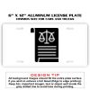 6 X 12 Full Size Aluminum License Plate for Cars and Trucks  Thumbnail