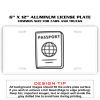 6 X 12 Full Size Aluminum License Plate for Cars and Trucks  Thumbnail