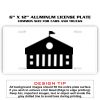 6 X 12 Full Size Aluminum License Plate for Cars and Trucks  Thumbnail