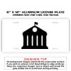 6 X 12 Full Size Aluminum License Plate for Cars and Trucks  Thumbnail