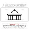 6 X 12 Full Size Aluminum License Plate for Cars and Trucks  Thumbnail