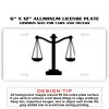 6 X 12 Full Size Aluminum License Plate for Cars and Trucks  Thumbnail