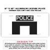 6 X 12 Full Size Aluminum License Plate for Cars and Trucks  Thumbnail