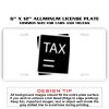 6 X 12 Full Size Aluminum License Plate for Cars and Trucks  Thumbnail