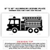 6 X 12 Full Size Aluminum License Plate for Cars and Trucks  Thumbnail