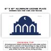 6 X 12 Full Size Aluminum License Plate for Cars and Trucks  Thumbnail
