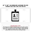 6 X 12 Full Size Aluminum License Plate for Cars and Trucks  Thumbnail