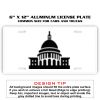 6 X 12 Full Size Aluminum License Plate for Cars and Trucks  Thumbnail