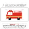 6 X 12 Full Size Aluminum License Plate for Cars and Trucks  Thumbnail