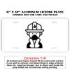 6 X 12 Full Size Aluminum License Plate for Cars and Trucks  Thumbnail
