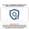 6 X 12 Full Size Aluminum License Plate for Cars and Trucks  Thumbnail