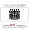 6 X 12 Full Size Aluminum License Plate for Cars and Trucks  Thumbnail